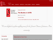 Tablet Screenshot of corovivoottawa.ca
